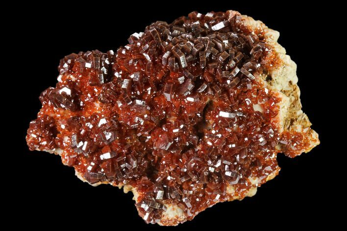 Ruby Red Vanadinite Crystals on Barite - Morocco #134697